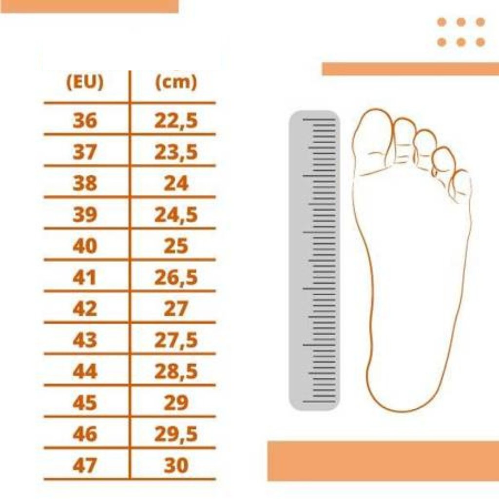Rozmery a veľkosti korkových vložiek do topánok proti poteniu EVERYDAY