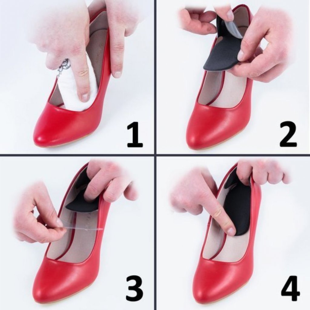 Foto návod na vkladanie vložiek proti vyzúvaniu do obuvi